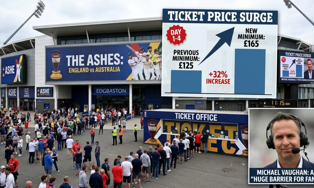 England v Australia Ashes: Ticket cost ‘pricing people out of the game’ – Michael Vaughan England v Australia Ashes: Ticket cost ‘pricing people out of the game’ – Michael Vaughan